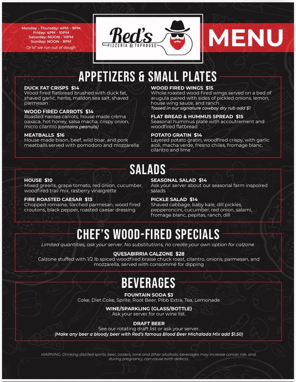 定価38,997円!!メニュー表7個セット カフェ高級menu赤ワインレッド RED'S Pizzeria & Taphouse